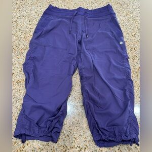 Lululemon Purple Drawstring Capri Cargo Pants - Women’s Size 8